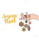 Ornements suspendus pour un Joyeux No&euml;l
